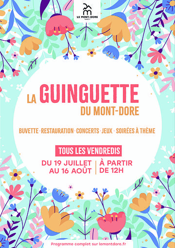 Affiche La Guinguette du Mont-Dore - Été 2024