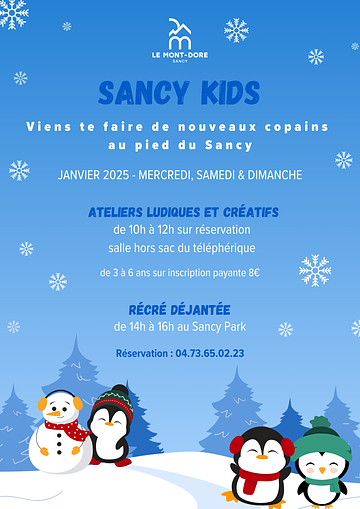 Affiche Sancy Kids - Hors vacances