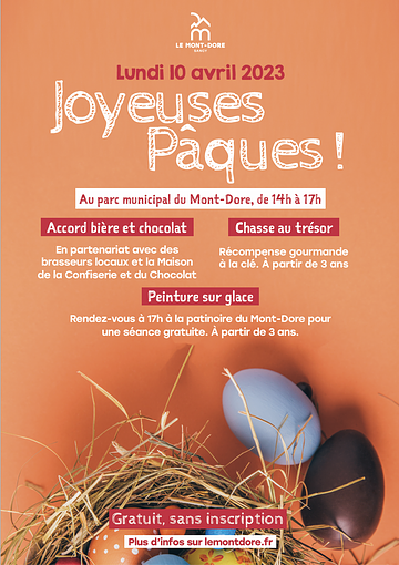Affiche Joyeuses Pâques au Mont-Dore ! 