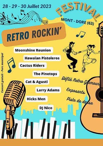Affiche Retro Rockin' Festival 2023