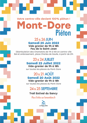 Affiche Mont-Dore Piéton