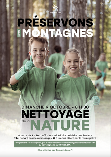 Affiche Journée de nettoyage de la nature
