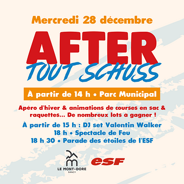 Affiche After Tout Schuss - 28 décembre 2022